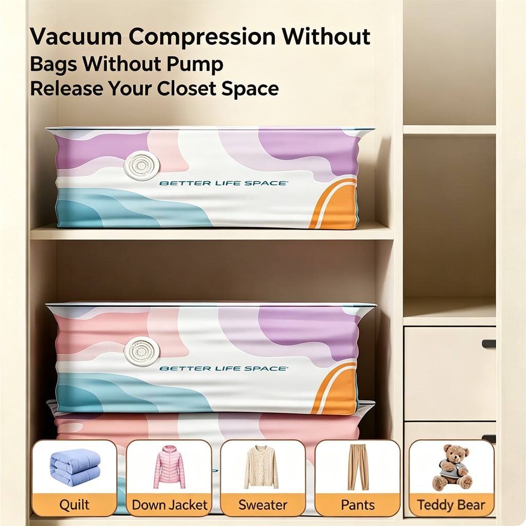 🚚Last day: 78% off丨FREE SCNDR® No-Pump 3D Vacuum Storage Bags