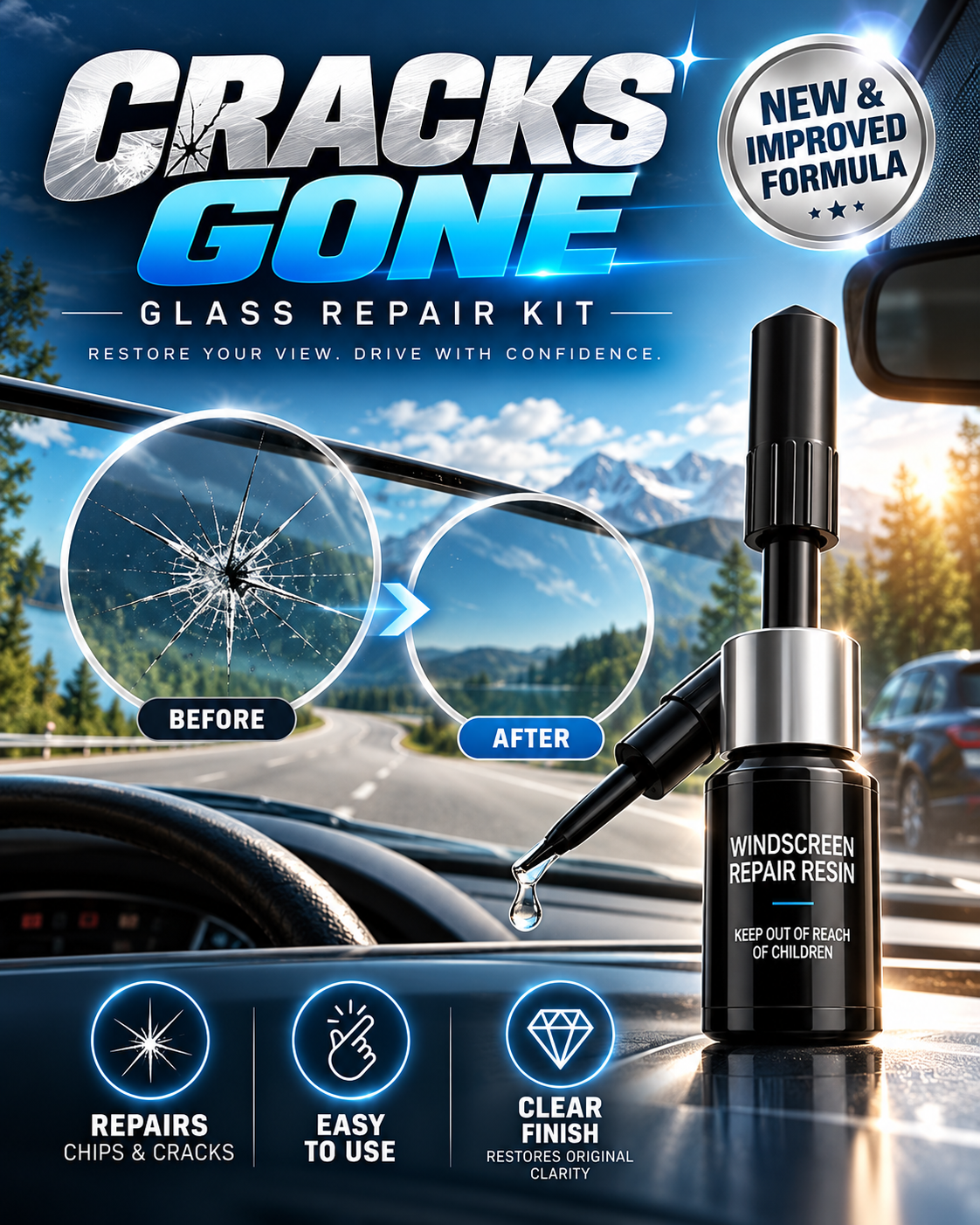 ✨ Fix Cracked Windshields & Screens in Minutes — No Expensive Repairs Needed! 🔥 Limited 50% OFF