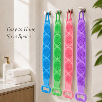 💦Silicone Bath Brush Double-Sided Exfoliating Back Scrubber