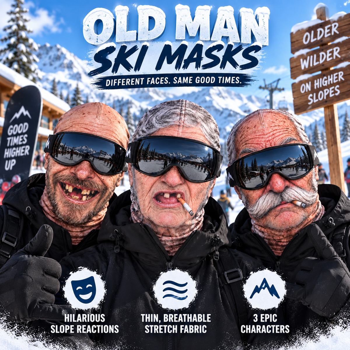 🔥Last Day 49% OFF - ⛷️ Custom Funny Ski Mask™ – Personalized Birthday Gift Built For Mountain Slopes
