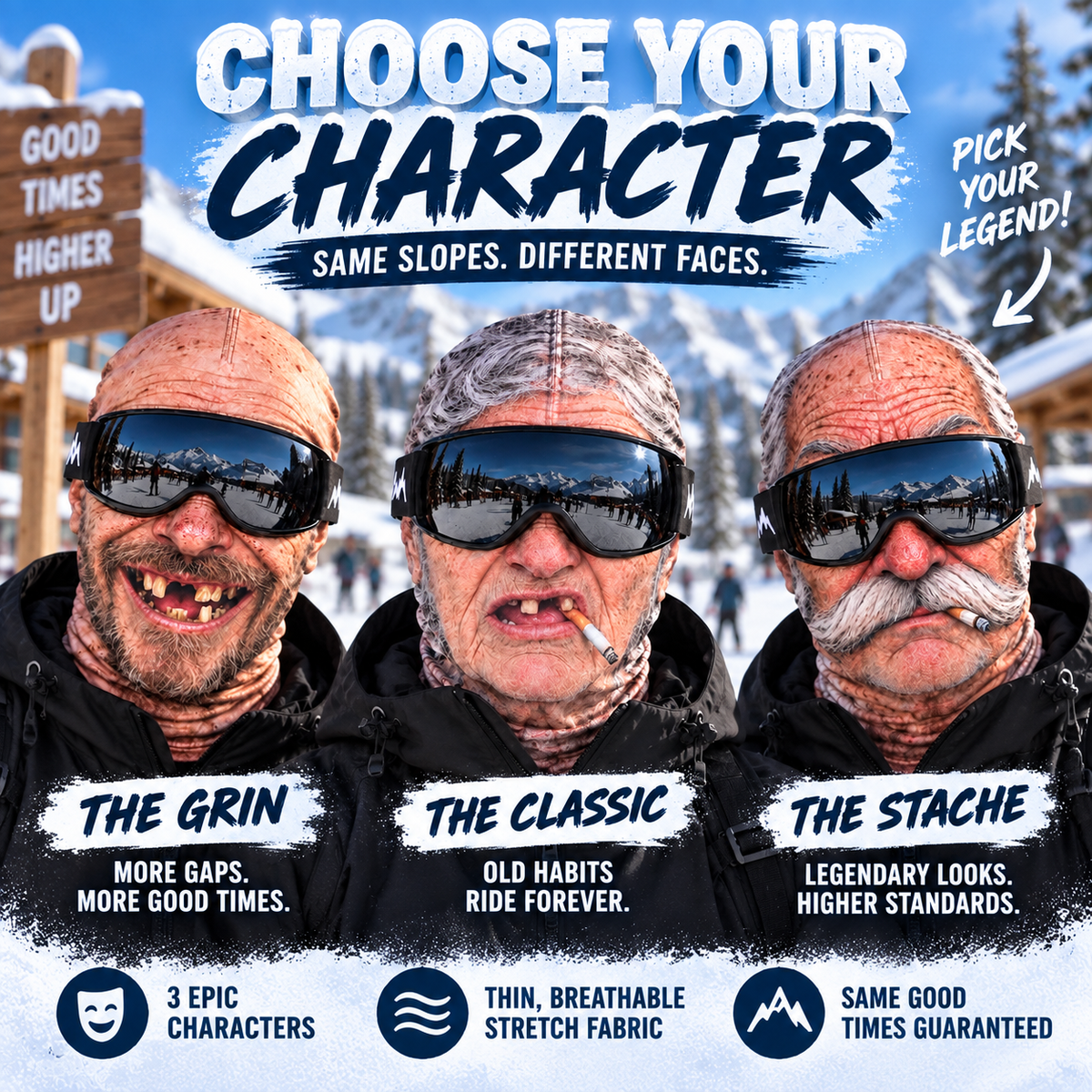 🔥Last Day 49% OFF - ⛷️ Custom Funny Ski Mask™ – Personalized Birthday Gift Built For Mountain Slopes