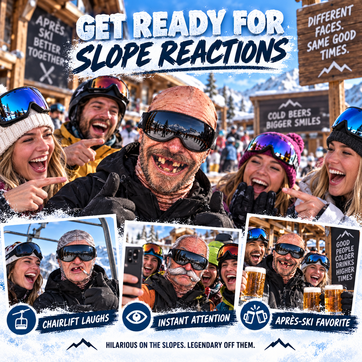🔥Last Day 49% OFF - ⛷️ Custom Funny Ski Mask™ – Personalized Birthday Gift Built For Mountain Slopes