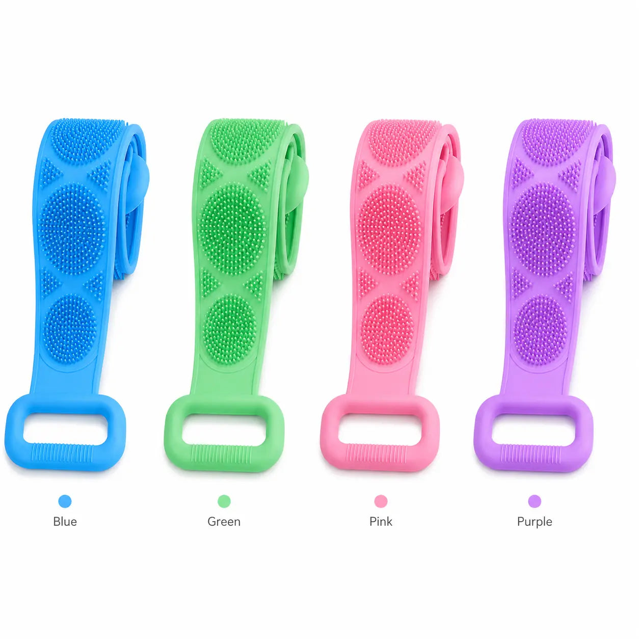 💦Silicone Bath Brush Double-Sided Exfoliating Back Scrubber