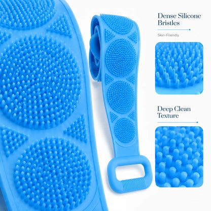 💦Silicone Bath Brush Double-Sided Exfoliating Back Scrubber