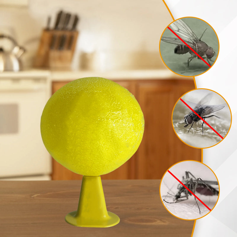 ⏰🔥Sticky Fruit Fly Trap Ball with Stand & LED
